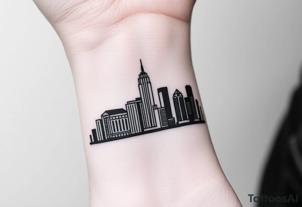 Atlanta skyline tattoo idea