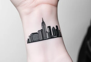 Atlanta skyline tattoo idea