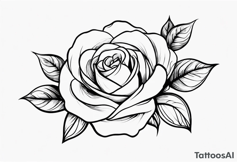 lighting rose tattoo idea