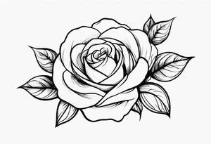lighting rose tattoo idea