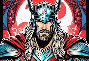 The Mighty Thor that looks like the Chris Hemsworth version tattoo idea