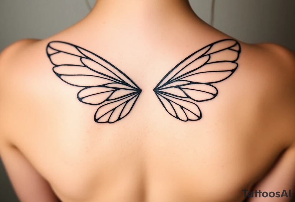 fairy wings tattoo idea