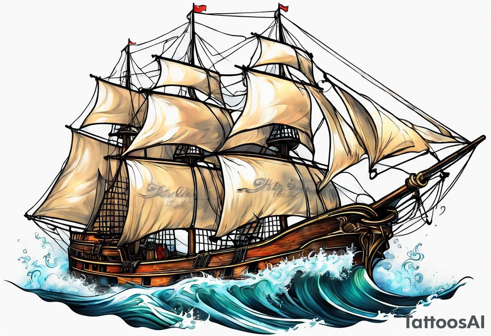 sail the high seas tattoo idea