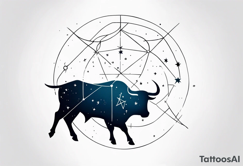 Taurus constellation tattoo idea