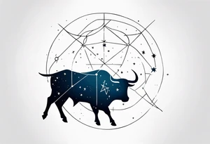 Taurus constellation tattoo idea