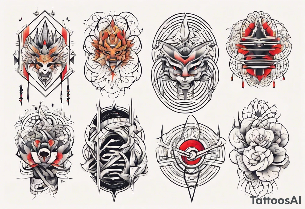 Abstract linear tattoo idea