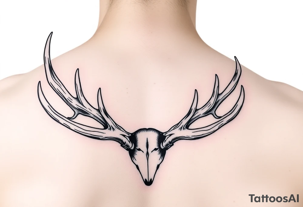 Rocky Mountain elk antler sheds tattoo idea