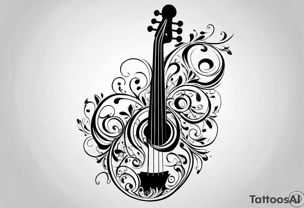 bass clef tattoo idea