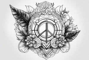 Imagem q mostra paz mas com um fundo de solidão tattoo idea