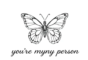 Chain link chain, butterfly, i ♥️ u alan knutson, you're my person tattoo idea