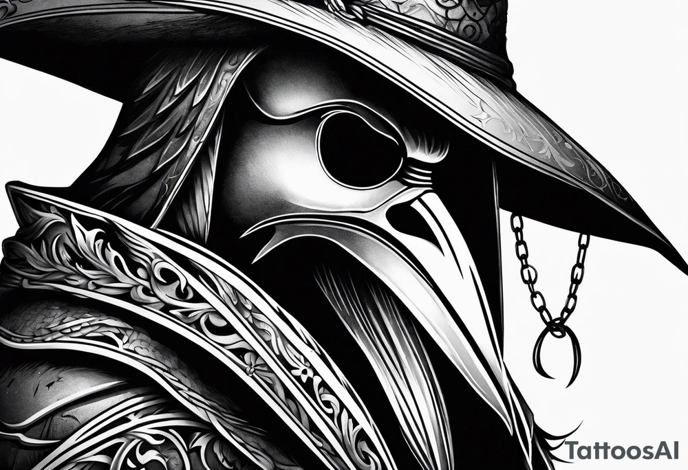 Crows around grim reaper tattoo idea