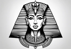 cleopatre, pyramide, sable, tattoo idea