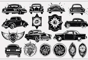 car headlights tattoo idea