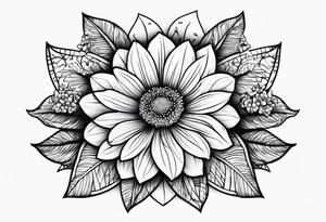 No rain no flowers wording tattoo idea