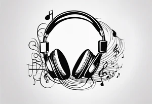 music tattoo idea
