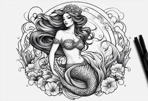 Aquarius mermaid tattoo idea