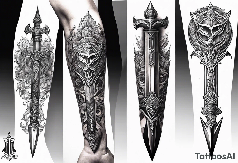 Excalibur tattoo tattoo idea