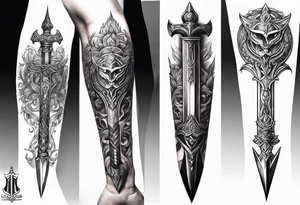 Excalibur tattoo tattoo idea