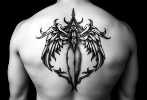 bondage fetish inspired full butt tattoo for a man tattoo idea