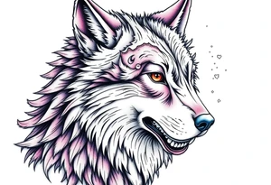 Nordic wolf tattoo idea