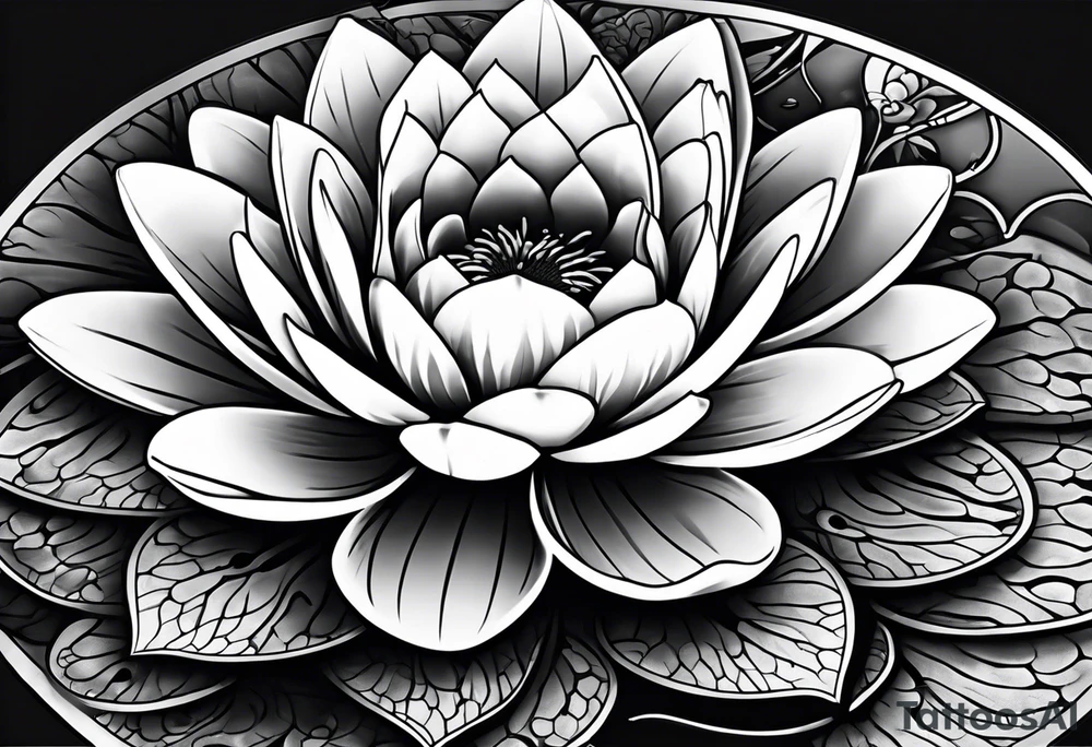 Water Lilly pad tattoo idea
