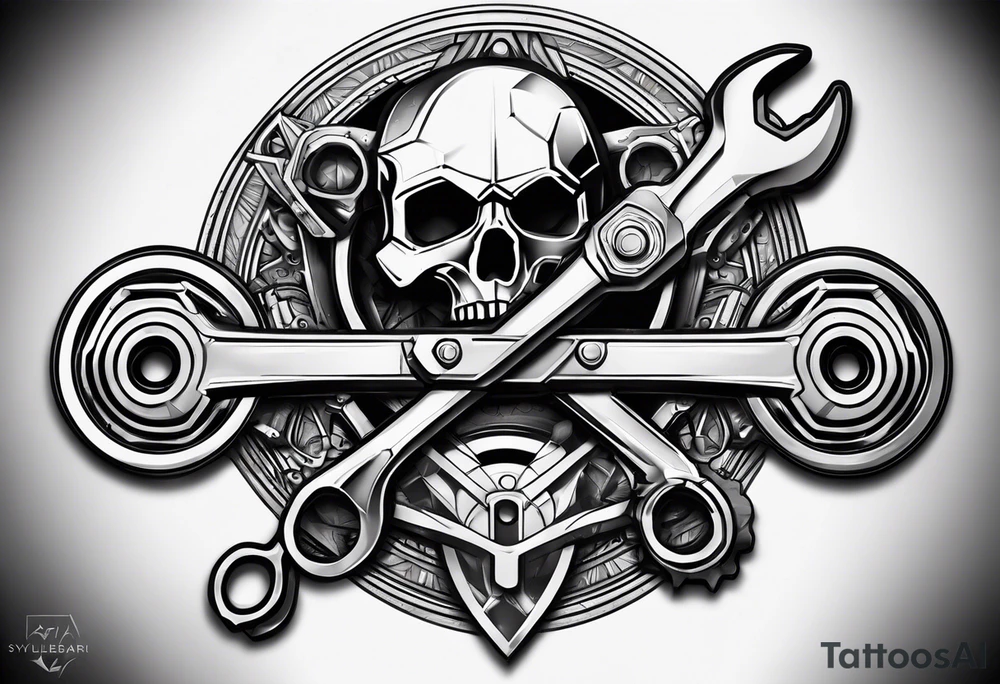 wrench and ratchet tattoo idea