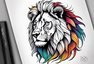 Bleeding tear draining to down from  one red symmetrical 
 eye tattoo design model tattoo idea