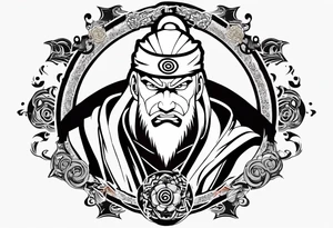 Sage mode jiraiya from the anime naruto tattoo idea