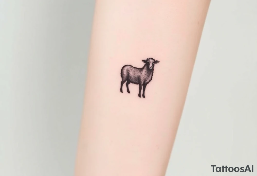 Black sheep tattoo idea