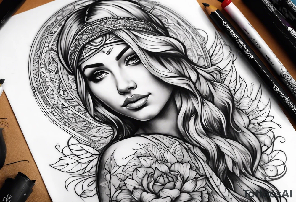 Christian artistic soulfull tattoo idea