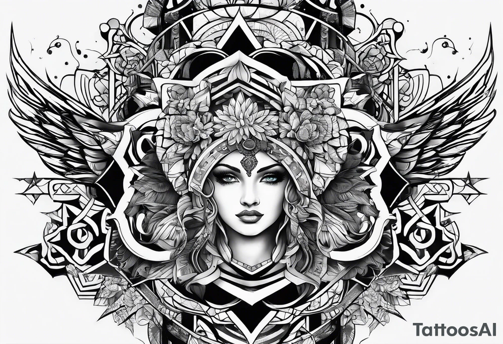 shadows of humanity tattoo idea
