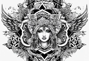 shadows of humanity tattoo idea