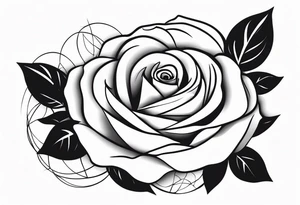 lighting and a rose tattoo idea