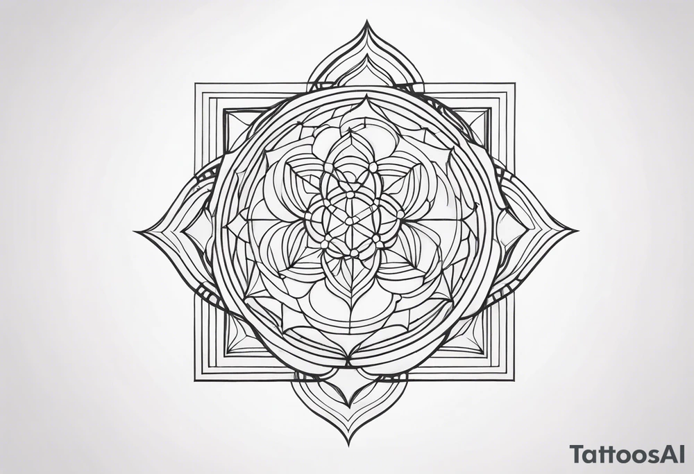 sacred geometry tattoo idea