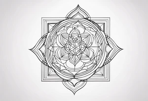 sacred geometry tattoo idea