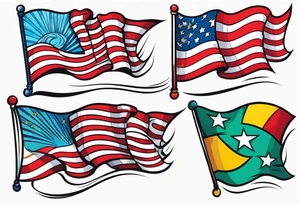 flags tattoo idea