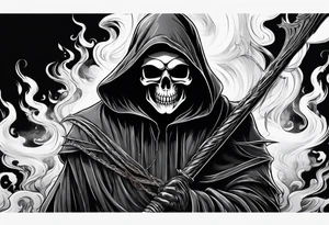 GRIM REAPER
WITH SMOKE tattoo idea
