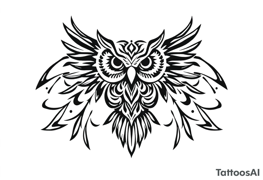 Owl tattoo idea