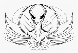 alien tattoo idea