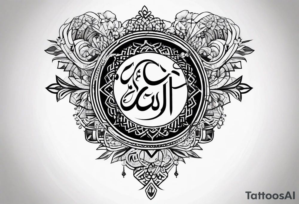 arabic writing tattoo idea