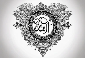 arabic writing tattoo idea