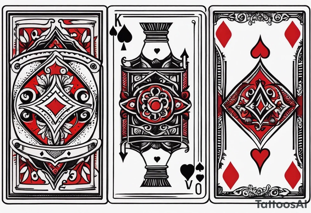 playing cards tattoo idea