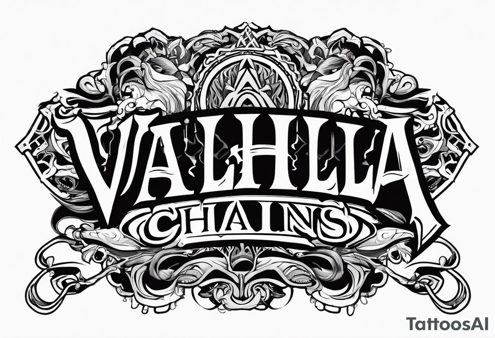 Valhalla chains dark cloud tattoo idea
