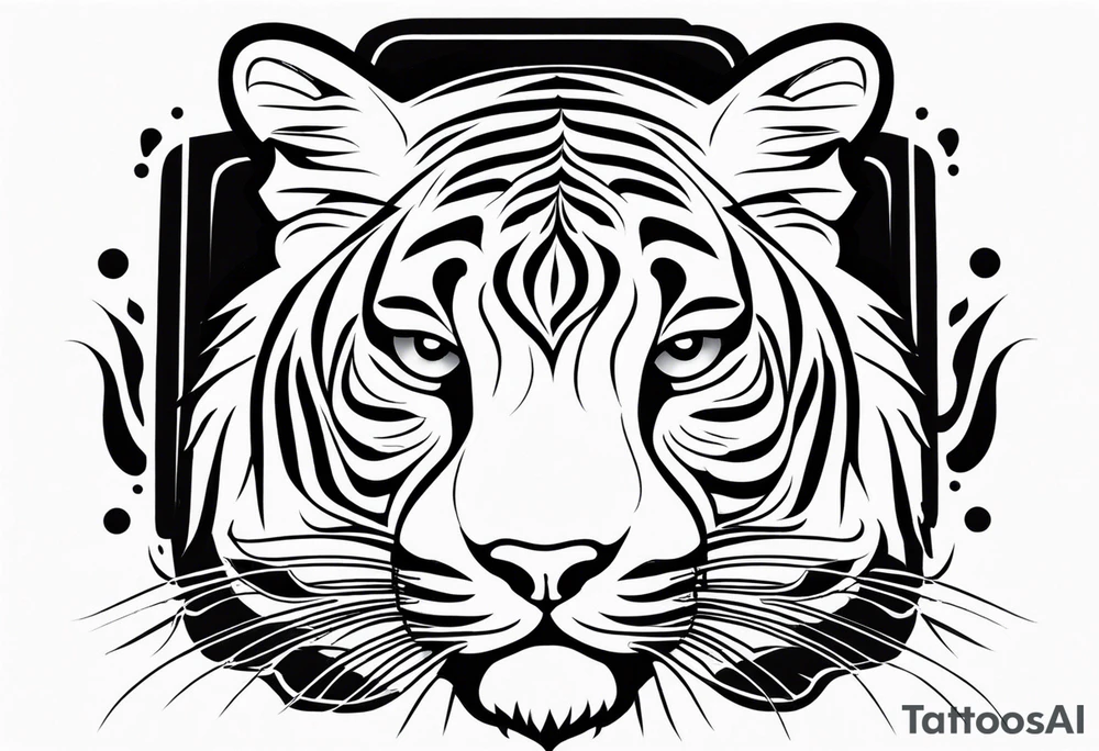 Big cat tattoo idea