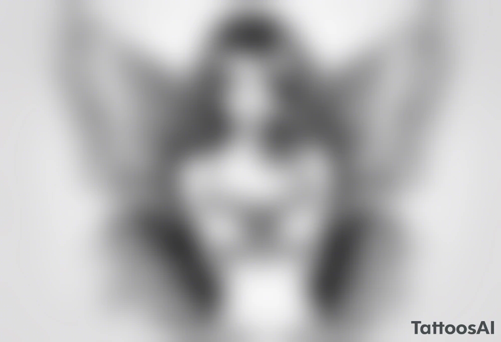 angel in underwear tattoo idea