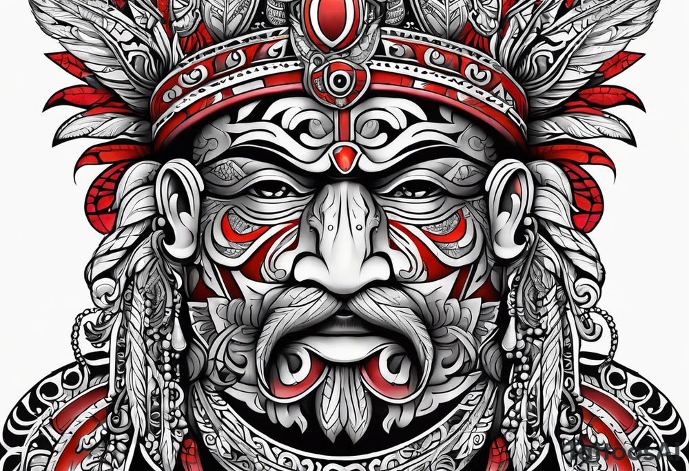 Te Moko with Croatian and Northern Irish influences tattoo idea