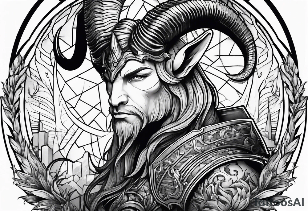 capricorn with a shotgun tattoo idea