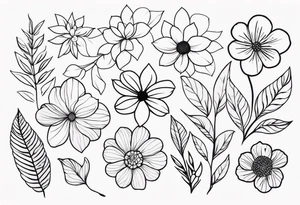 Floral sleeve tattoo idea