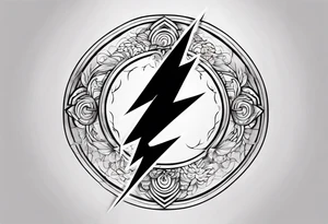 Lightning symbol. Made out of the name “5y8o” tattoo idea