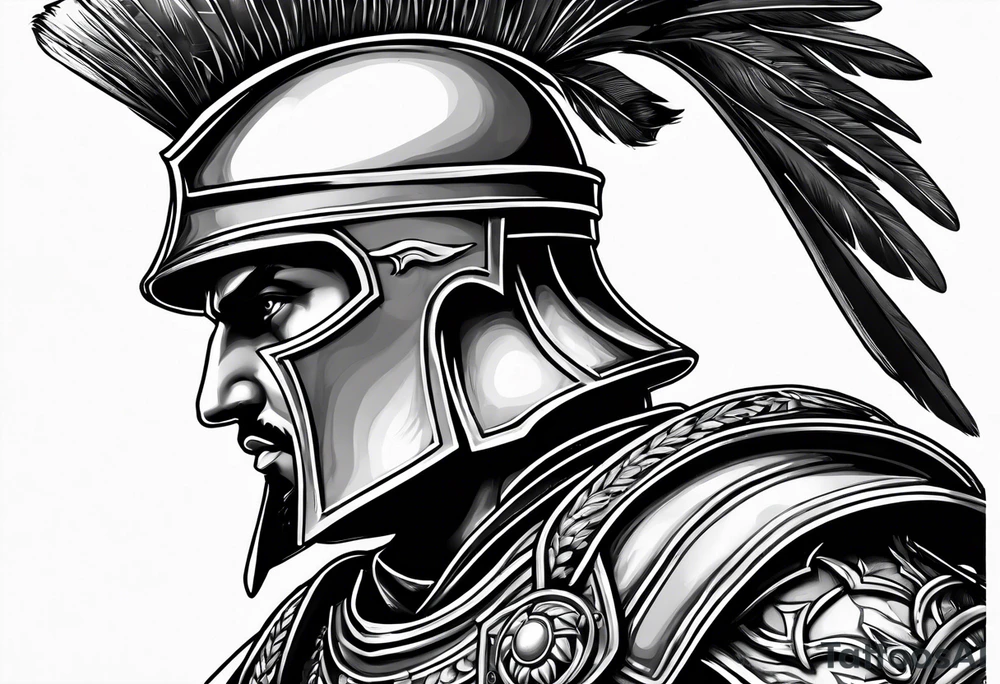 roman soldier, greek soldier, knight tattoo idea